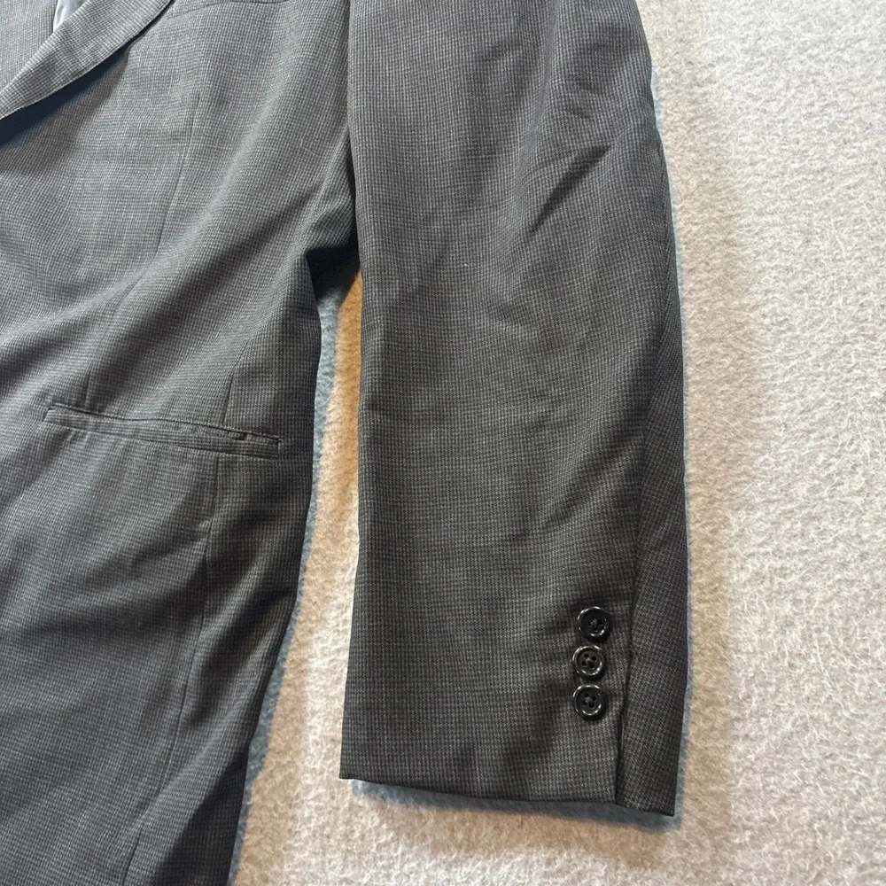 Brooks Brothers 42 R Suit Blazer Jacket Men's Dark Gray Vented W/ Shoulder Pads
